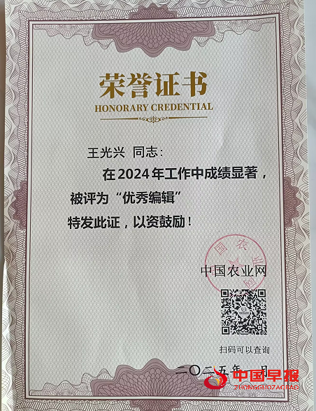 中国农业网优秀编辑.png